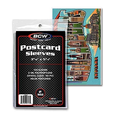 Ръкави за пощенски картички BCW 1-PCSLV, 3-11 /16 X 5-3 /4 инча