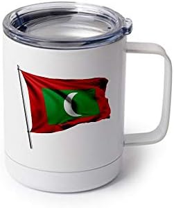 Спортна бутилка ExpressItBest 22 грама - Флаг на Малдивите (романс малдивски) - Изобилие от възможности