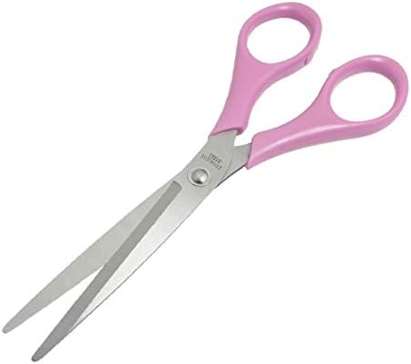X-DREE 8,5 Дълги шевни Ножици за бродерия Ръчни инструменти Сребристо-розов тон (8,5 'Tijeras de papel artesanal